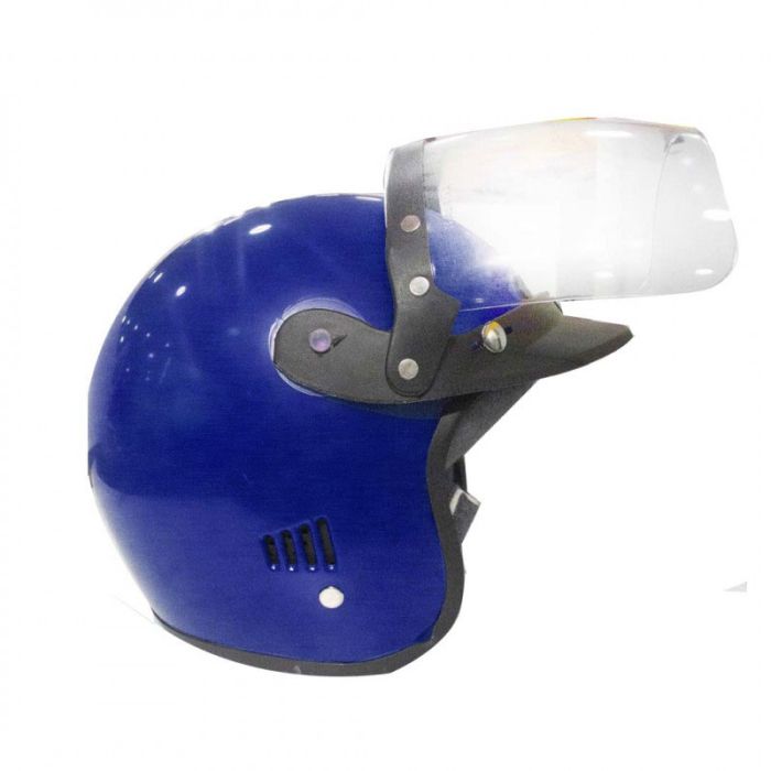 Casque De Protection Pour Moto - Bleu