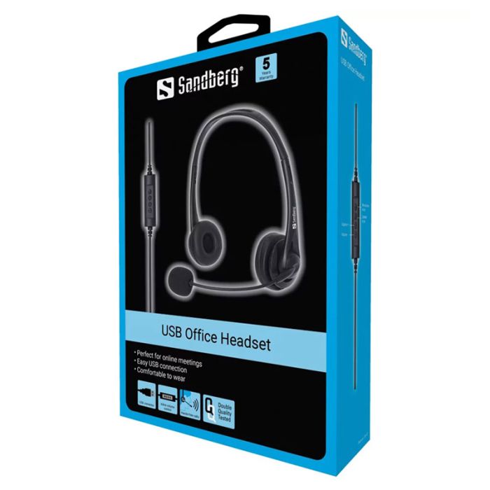 Casque Filaire SANDBERG 126-12 USB - Noir