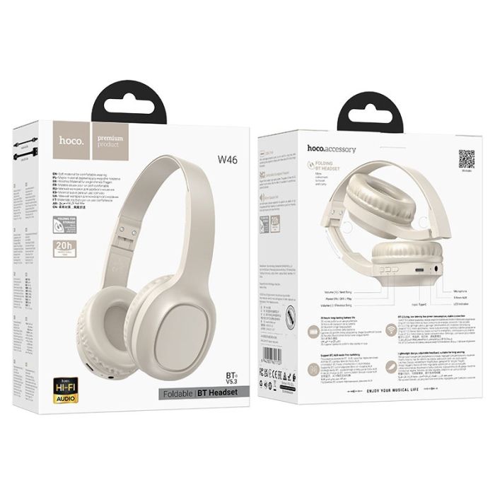 Casque Sans Fil HOCO W46 Charm - Blanc