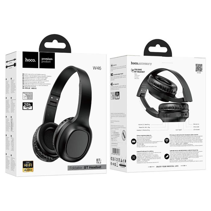 Casque Sans Fil HOCO W46 Charm - Noir