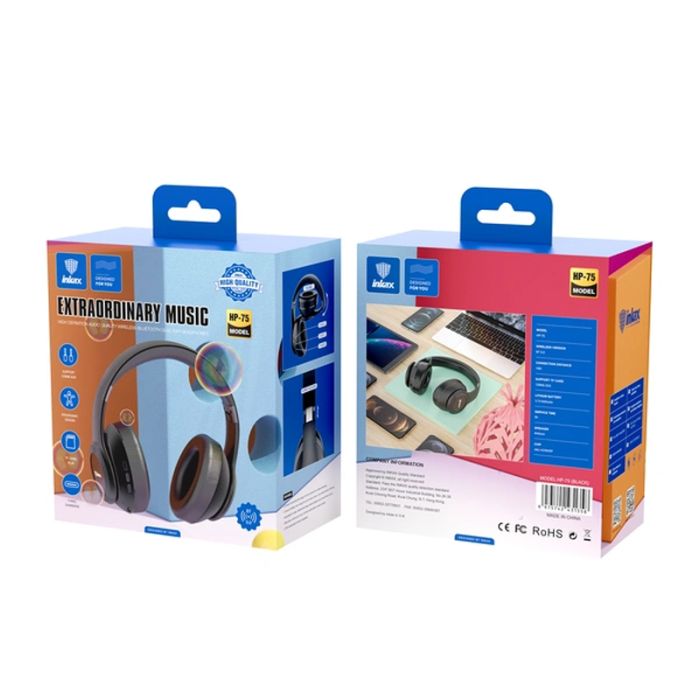 Casque Sans Fil INKAX HP75 - Noir