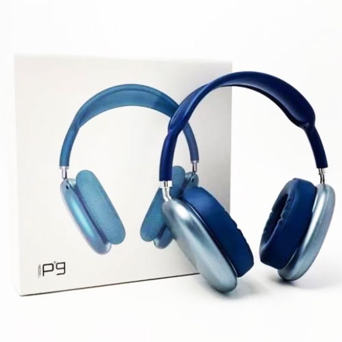 Casque Sans Fil P9 Bluetooth Avec Emplacement Carte Memoire - Bleu