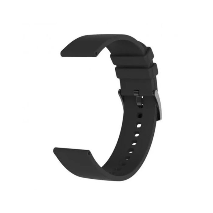 Ceinture En Silicone Pour Montres 20MM - Noir