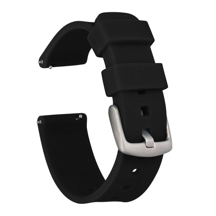 Ceinture En Silicone Pour Montres 22MM - Noir