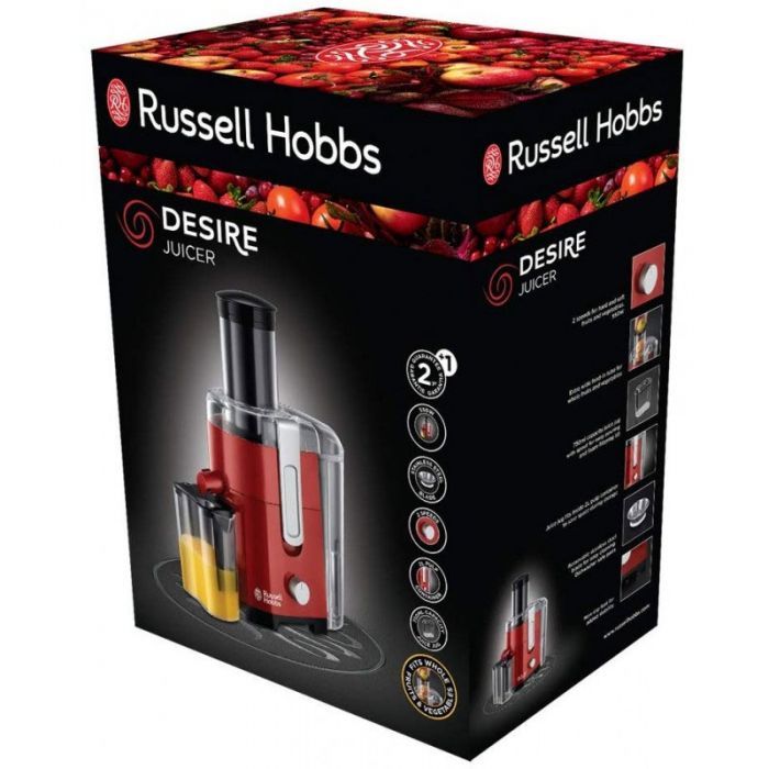 Centrifugeuse De Jus RUSSELL HOBBS 550W 2L - Rouge&Noir