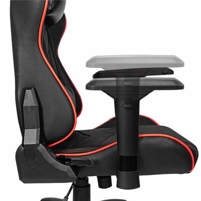 Chaise Gaming MSI Mag CH120X En Cuir PVC Avec Accoudoirs Rembourrés - Noir & Rouge