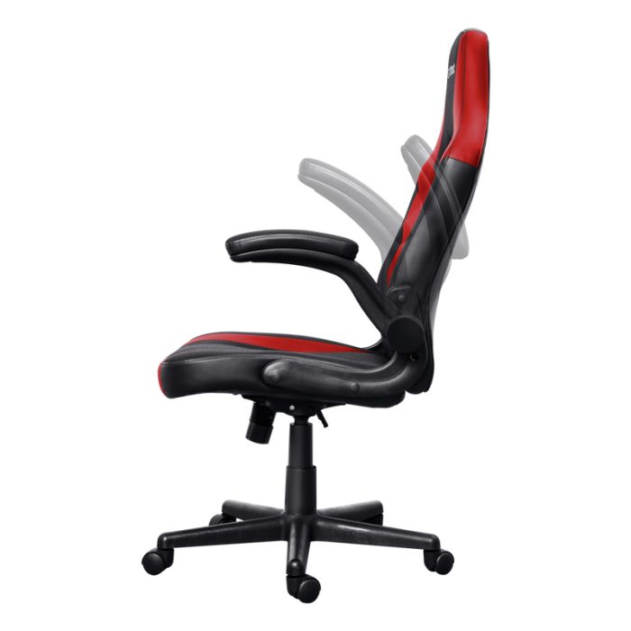 Chaise Gaming TRUST GXT703R RIYE Avec Accoudoirs - Noir&Rouge