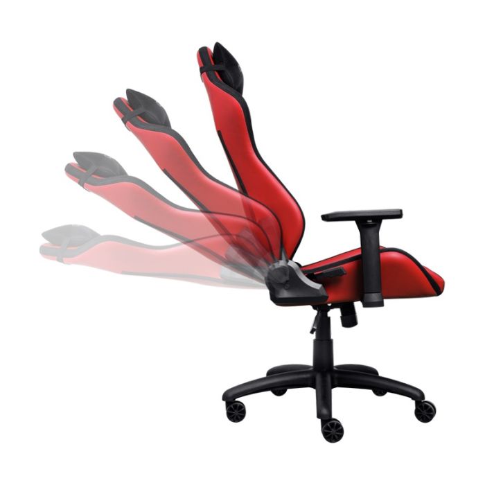 Chaise Gaming TRUST GXT714B RUYA Avec Accoudoirs - Noir&Rouge