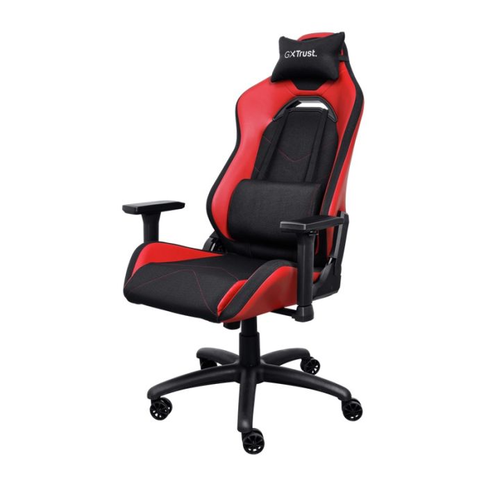 Chaise Gaming TRUST GXT714B RUYA Avec Accoudoirs - Noir&Rouge