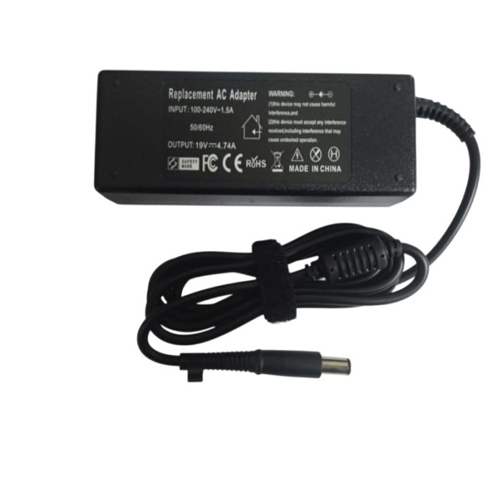  Chargeur Adaptable HP Pour PC Portable 19V 4.74A Grand Bec 