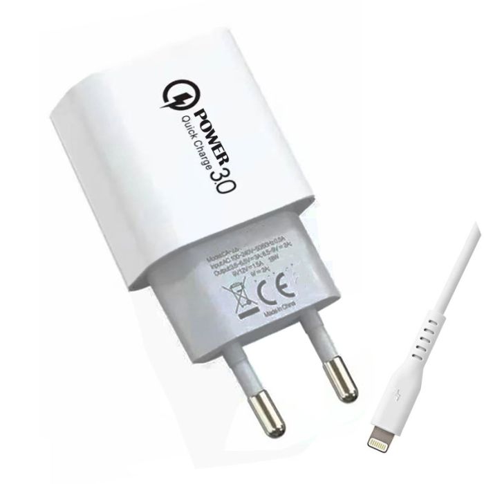 Chargeur CX140 Lightning 20W - Blanc