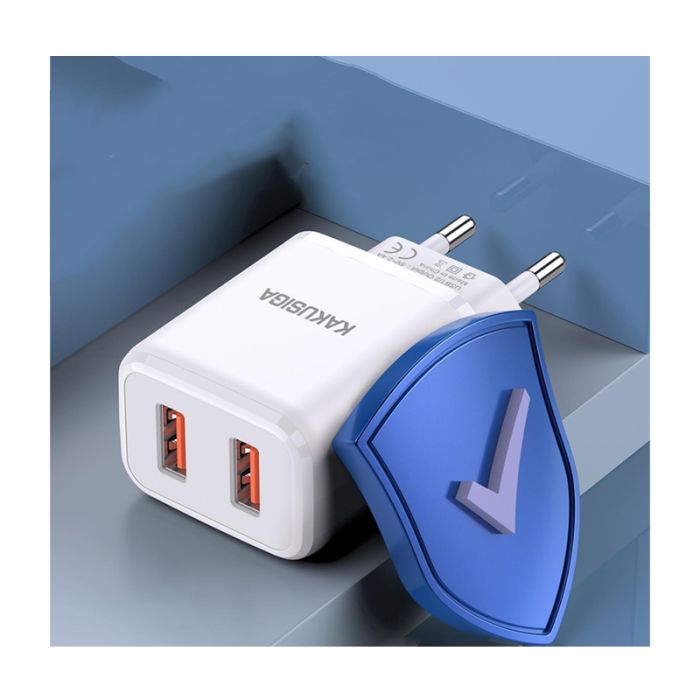 Chargeur KAKU KSC-793 Double USB Smart Charge Micro-USB 2.4A - Blanc