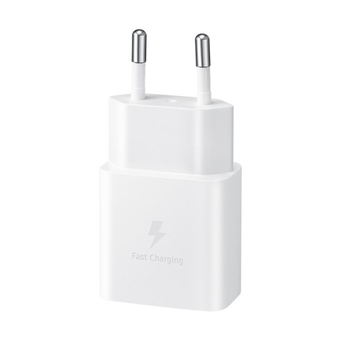 Chargeur SAMSUNG 15W + Câble USB-C - Blanc