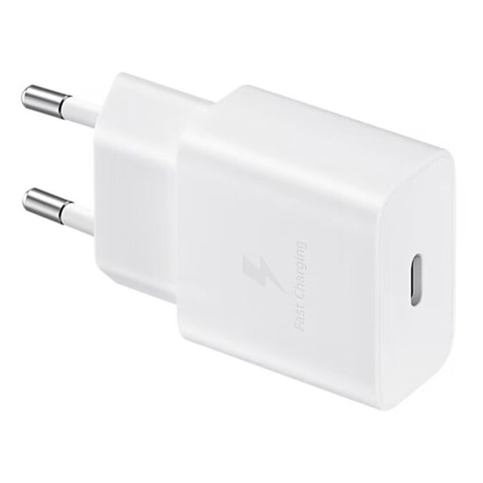 Chargeur SAMSUNG 15W + Câble USB-C - Blanc