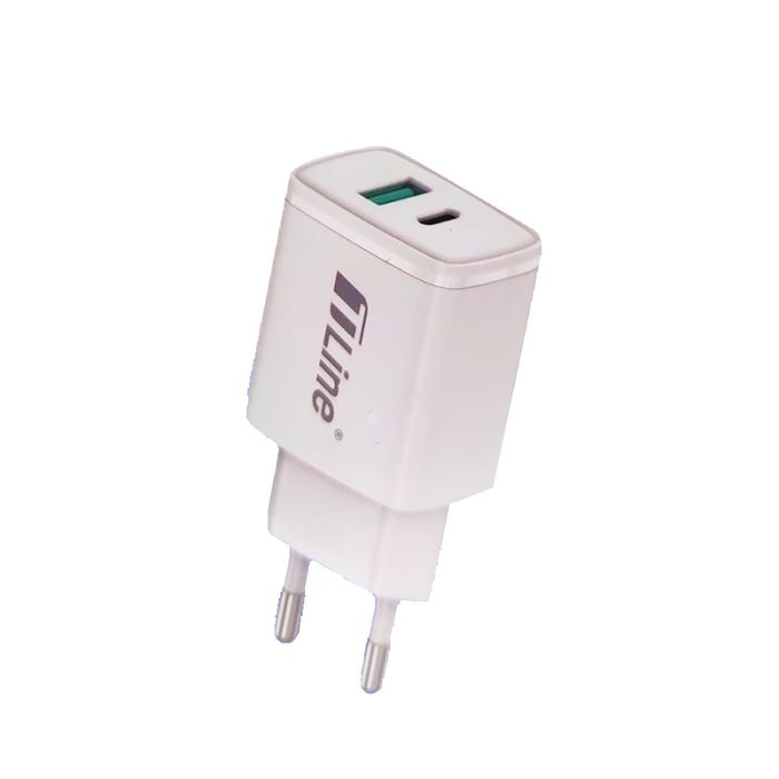 Chargeur TLINE TL-CH02 Micro-USB - Blanc