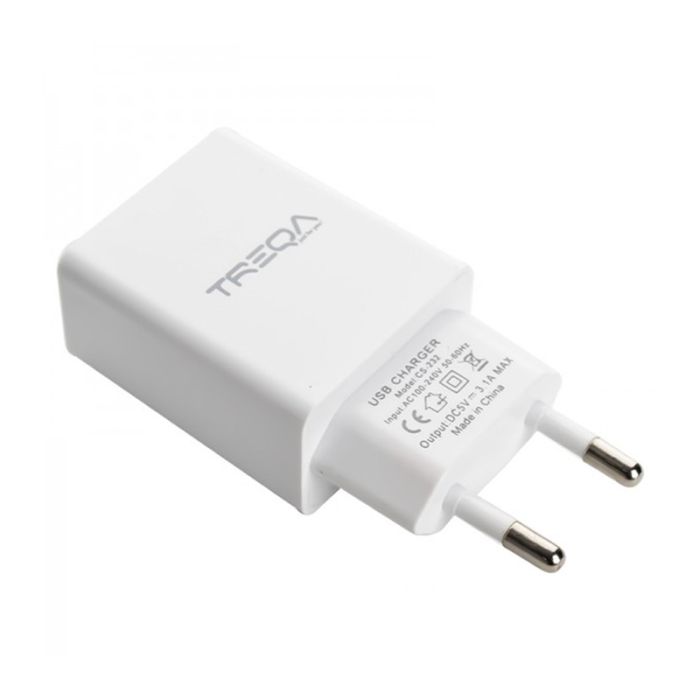 Chargeur TREQA CS-232-C Type-C 3.1A - Blanc