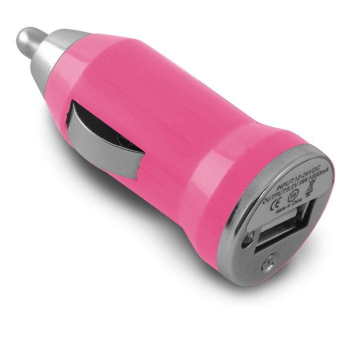 Chargeur Voiture CONTACT LXCRU1R USB 1A - Rose