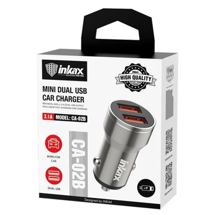 Chargeur Voiture INKAX CB-02B Double USB 3.1A 