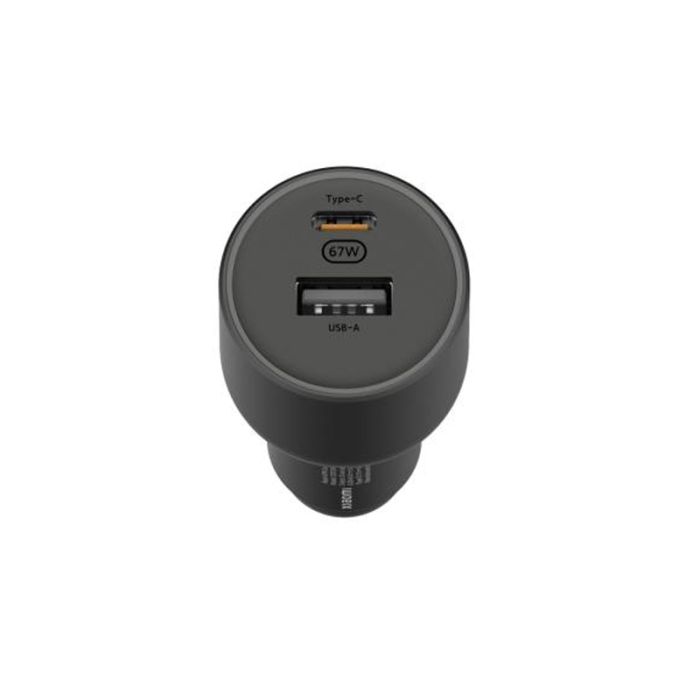 Chargeur Voiture XIAOMI Dual USB-A/Type-C 67W - Noir