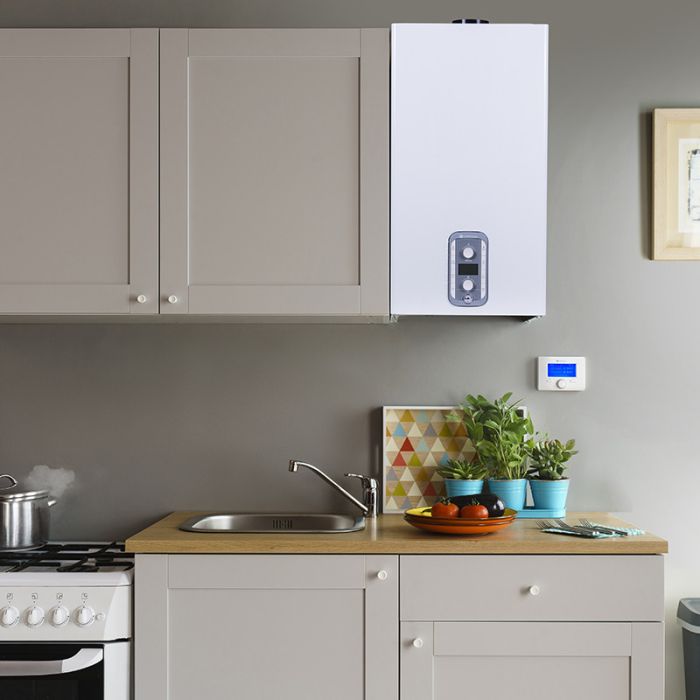 Chaudière CHAFFOTEAUX Mixte Avec Ventouse 30KW - Blanc
