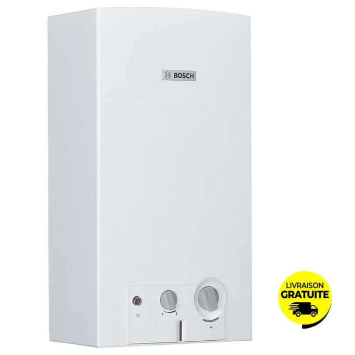 Chauffe Bain BOSCH 11 Litres Gaz Bouteille A Pile - Blanc