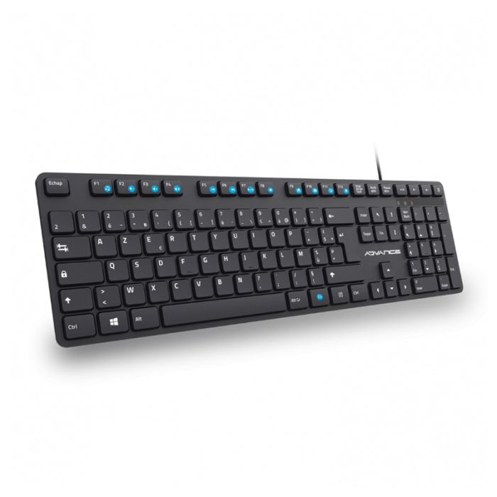 Clavier Filaire ADVANCE CLA-5100 Silencieux - Noir