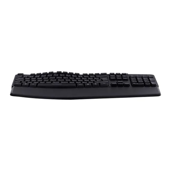 Clavier Filaire TNB Ergonomique Avec Repose-Poignet - Noir