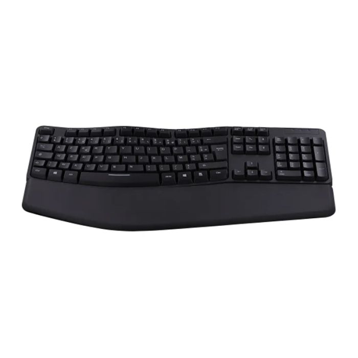 Clavier Filaire TNB Ergonomique Avec Repose-Poignet - Noir