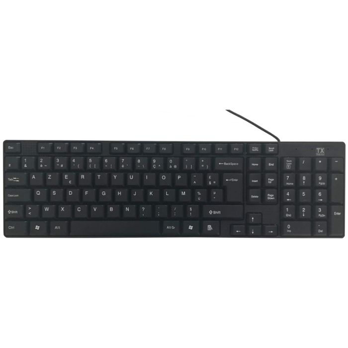 Clavier Filaire TX THINK XTRA KB1TXU-BK AZERTY -Noir