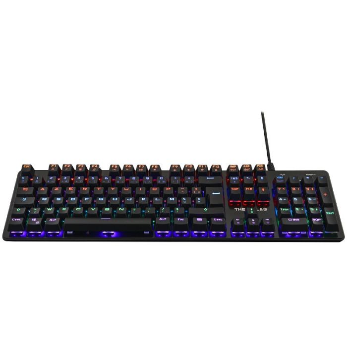 Clavier Gamer Filaire G-LAB KEYZ CARBON V3 Switch Bleu RGB - Noir