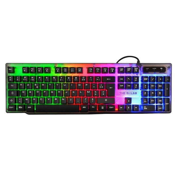 Clavier Gamer Filaire G-LAB KEYZ NEON RGB - Noir