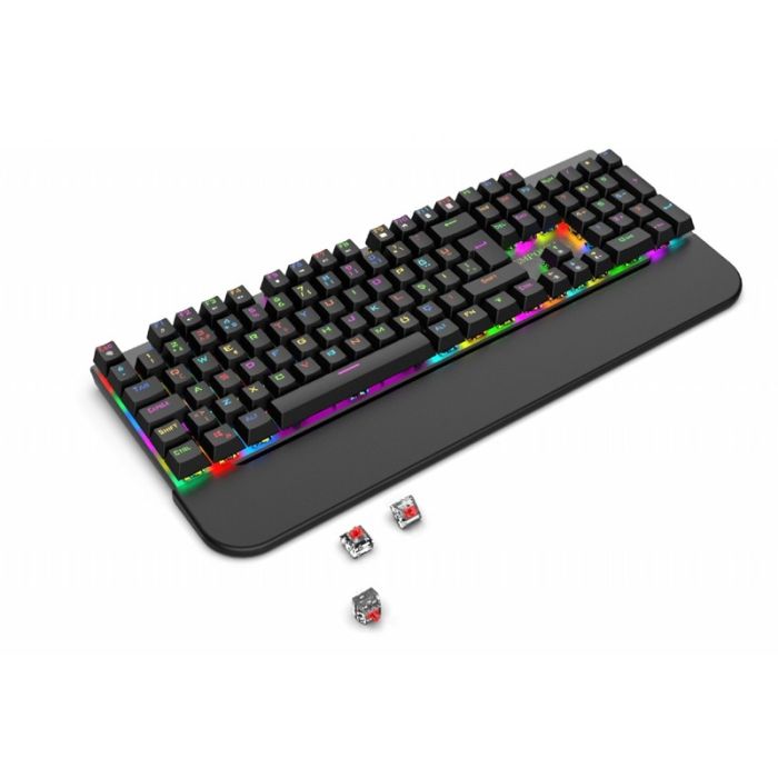 Clavier Gamer Filaire INCA IKG-443 Mécanique Interrupteur rouge RGB - Noir