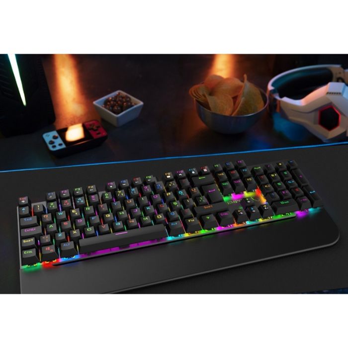 Clavier Gamer Filaire INCA IKG-443 Mécanique Interrupteur rouge RGB - Noir