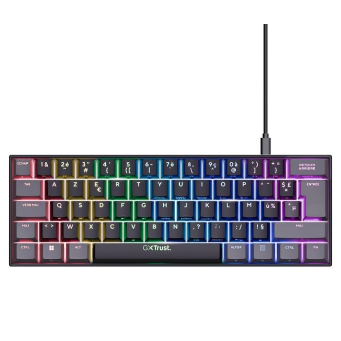 Clavier Gamer Filaire Mécanique TRUST ACIRA GXT867 - Noir