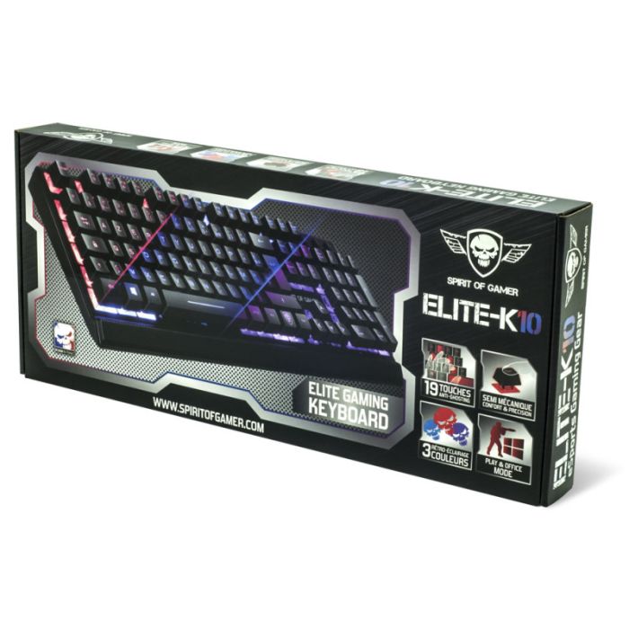 Clavier Gamer Filaire Spirit Of Gamer Elite K Noir