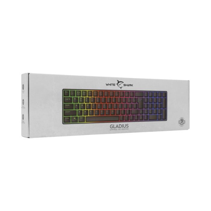 Clavier Gamer Filaire WHITE SHARK GK-001114 GLADIUS – Noir