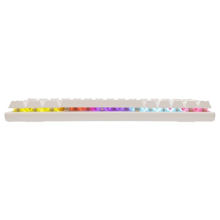 Clavier Gamer Filaire WHITE SHARK WAKIZASHI 2 US Blanc - Interrupteurs bleus