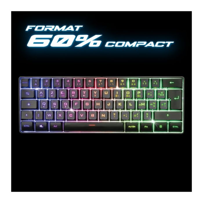 Clavier Gamer Sans Fil SPIRIT OF GAMER Elite-K50 RGB - Noir