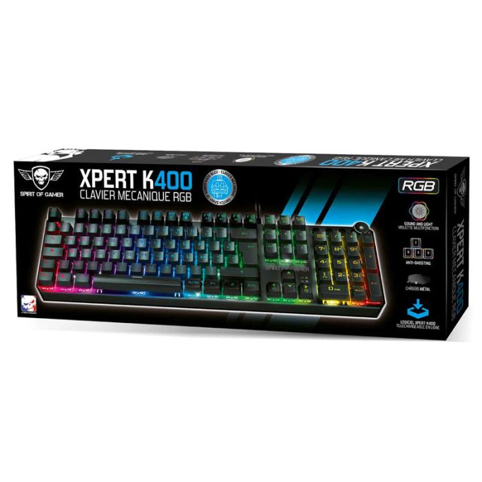 Clavier Gamer Filaire Mécanique SPIRIT OF GAMER Xpert-K400 - Noir