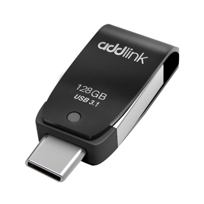 Clé USB 2en1 ADDLINK T65 OTG 128Go USB 3.1 + USB TYPE C - Noir