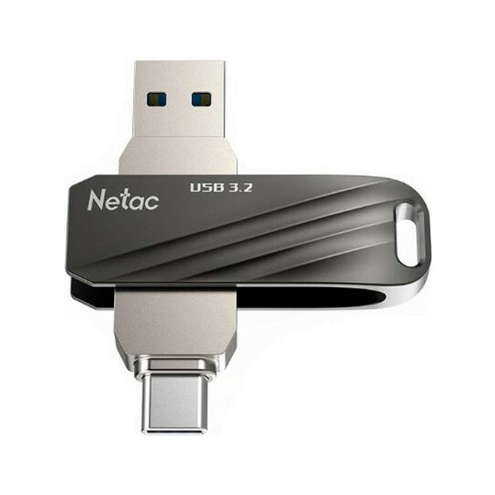 Clé USB NETAC DUAL 64Go OTG USB TYPE-C 3.2 - Noir