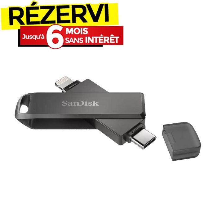 Clé USB SANDISK iXpand SDIX70N Double connecteurs 256Go