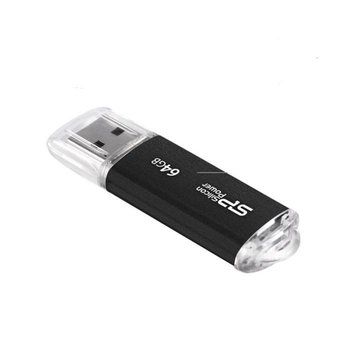 Clé USB SILICON POWER Ultima U02 64Go USB 2.0 - Noir