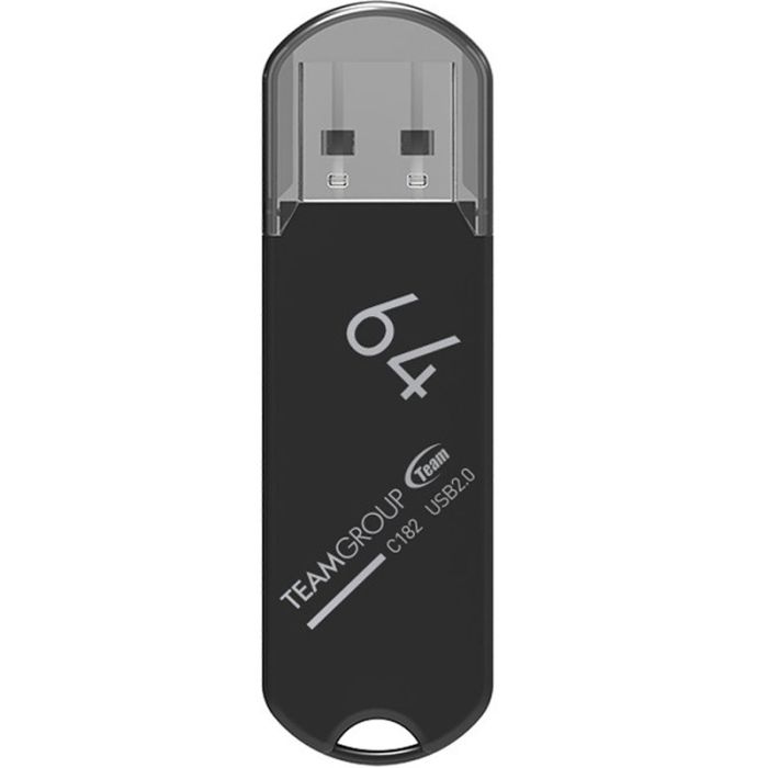 Clé USB TEAM GROUP C182 64Go USB 2.0 - Noir