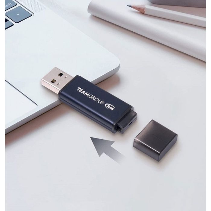 Clé USB TEAM GROUP C211 256Go USB 3.2 - Bleu