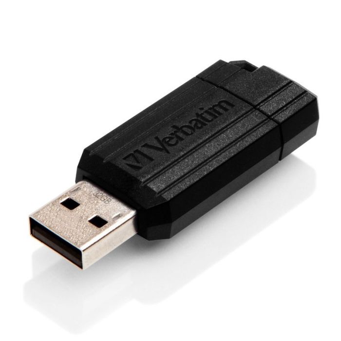 Clé USB VERBATIM PinStripe 32Go USB 2.0 - Noir