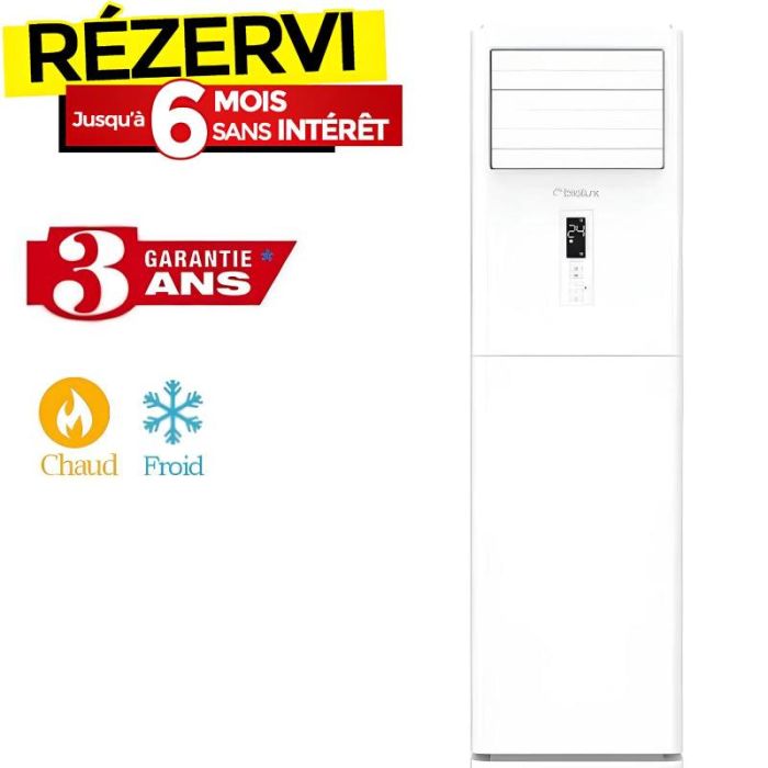 Climatiseur Armoire Biolux ECO48CF 48000BTU Chaud Froid - Blanc