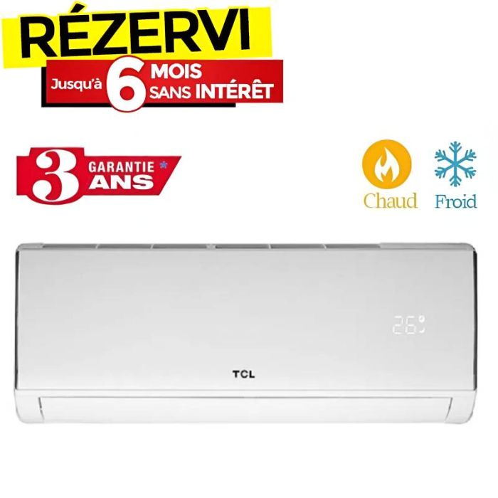 Climatiseur Inverter TCL 18000 BTU Chaud Froid - Garantie 3 ans
