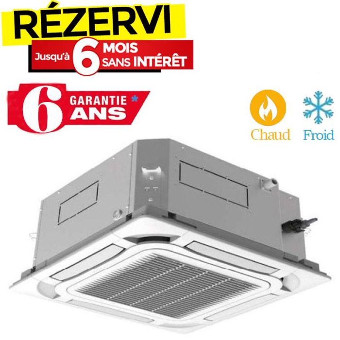 Climatiseur Cassette GREE Inverter 36000 BTU Chaud/Froid - Garantie 3 ans