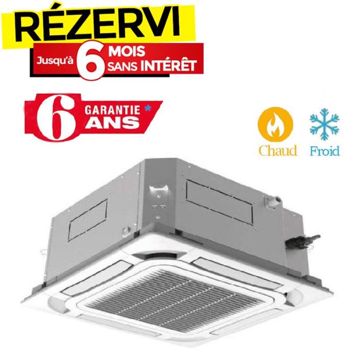 Climatiseur Cassette GREE Inverter 48000 BTU Chaud/Froid - Garantie 3 ans